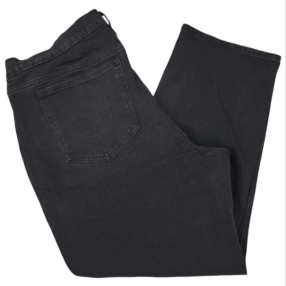 NWT Abercrombie & Fitch Maternity Ankle Straight Black Jeans Women’s 32 Short - Picture 11 of 17